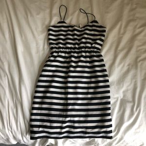 J crew stripe summer dress size 0